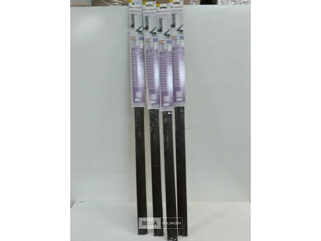 4 x tochtstrip deur met rubber strip bruin - afbeelding 2 van  3
