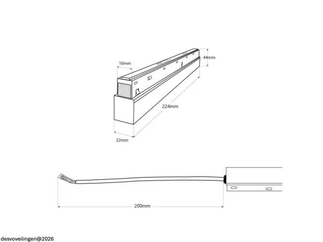 4 x transformator voor magnetische rail – 48v – 100w – zwart - afbeelding 6 van  6