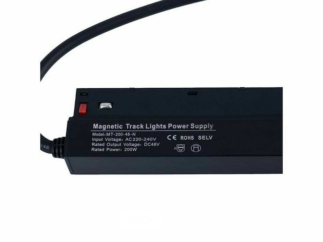 4 x transformator voor magnetische rail – 48v – 200w – zwart - afbeelding 2 van  6