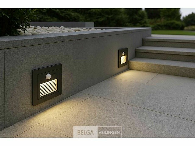 4 x trapverlichting 3w met sensor - ip65 - 3000k warm wit (ly03) - afbeelding 2 van  7