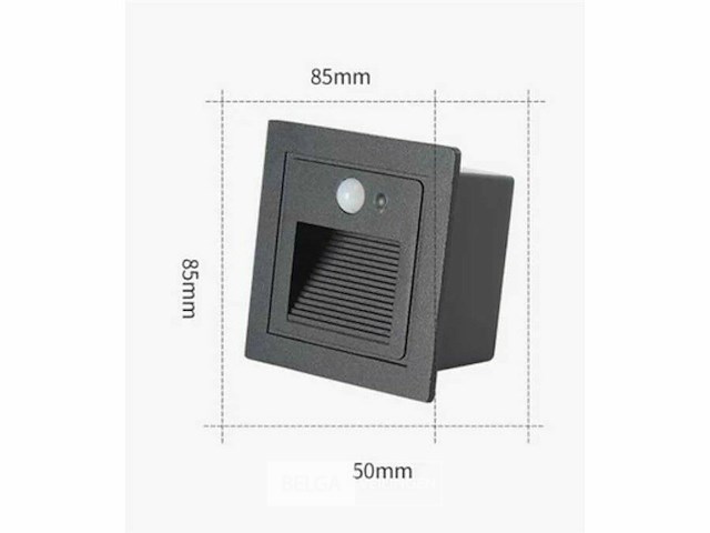 4 x trapverlichting 3w met sensor - ip65 - 3000k warm wit (ly03) - afbeelding 4 van  7