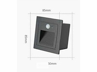 4 x trapverlichting 3w met sensor - ip65 - 3000k warm wit (ly03) - afbeelding 4 van  7