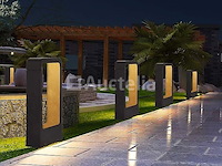 4 x tuinlamp – 40 cm –7w led – 3000k warm wit – ip54 – sla-01 - afbeelding 1 van  4