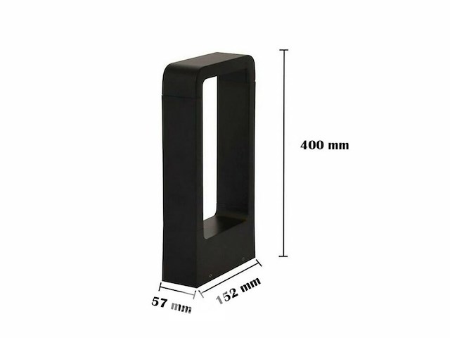 4 x tuinlamp – 40 cm –7w led – 3000k warm wit – ip54 – sla-01 - afbeelding 5 van  5