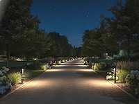 4 x tuinlamp 50cm gu10 fitting zand zwart waterdicht - afbeelding 6 van  9