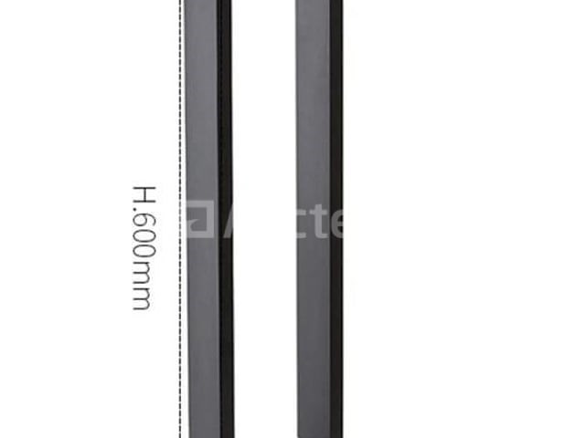 4 x tuinlamp – 60 cm – 7w led – 3000k warm wit – ip54 – zwart – sla-01 - afbeelding 1 van  5