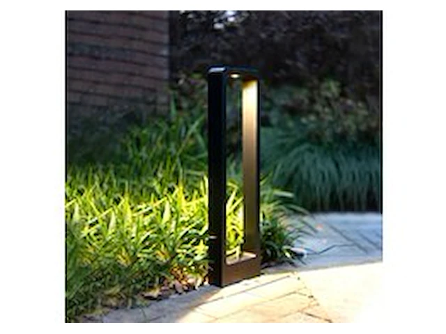 4 x tuinlamp – 60 cm – 7w led – 3000k warm wit – ip54 – zwart – sla-01 - afbeelding 1 van  6