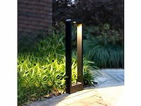 4 x tuinlamp – 60 cm – 7w led – 3000k warm wit – ip54 – zwart – sla-01