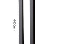 4 x tuinlamp – 60 cm – 7w led – 3000k warm wit – ip54 – zwart – sla-01 - afbeelding 2 van  5
