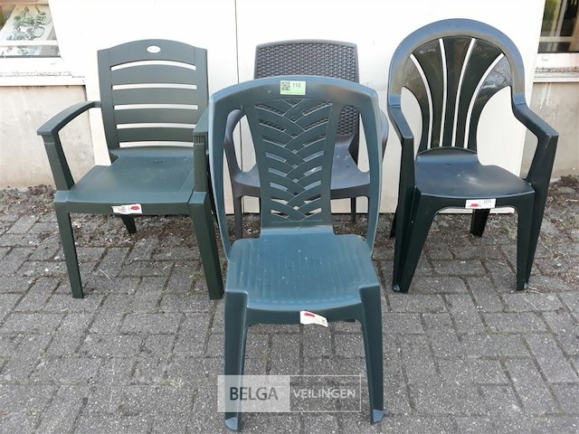 4 x tuinstoel pvc 4 verschillende - afbeelding 1 van  3