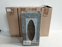 4 x vaas polyester grijs 30x15x10 cm - afbeelding 2 van  3