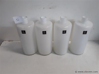4 x vaas wit 18 cm - afbeelding 1 van  2