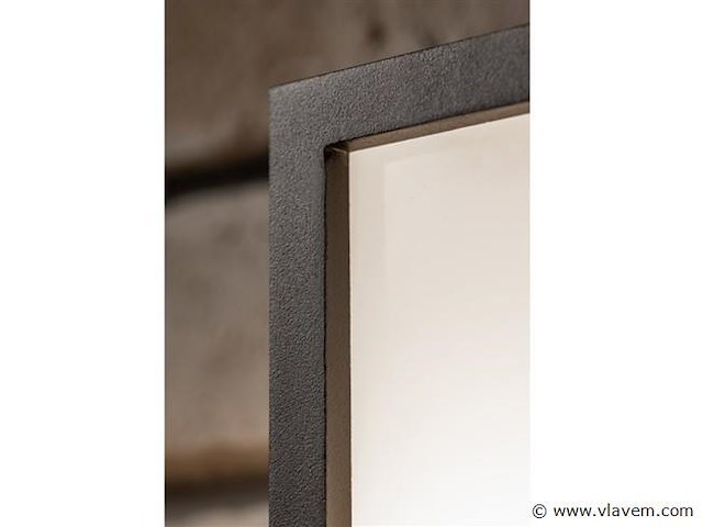 4 x vast opaal buiten wandlamp zwart - afbeelding 5 van  8