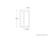 4 x vast opaal buiten wandlamp zwart - afbeelding 6 van  8