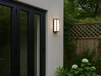 4 x vast opaal buiten wandlamp zwart - afbeelding 2 van  8