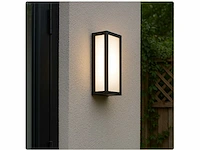 4 x vast opaal buiten wandlamp zwart - afbeelding 1 van  8
