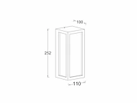 4 x vast opaal buiten wandlamp zwart - afbeelding 4 van  8