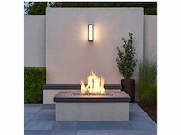 4 x vast opaal buiten wandlamp zwart - afbeelding 2 van  8