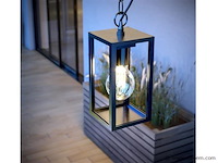 4 x venezia buiten hanglamp zwart - afbeelding 1 van  6