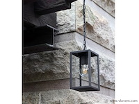4 x venezia buiten hanglamp zwart - afbeelding 3 van  5
