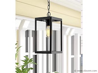 4 x venezia buiten hanglamp zwart - afbeelding 4 van  5
