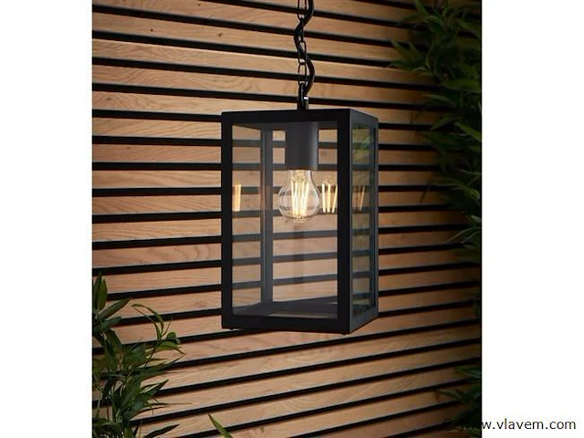 4 x venezia buiten hanglamp zwart - afbeelding 1 van  5