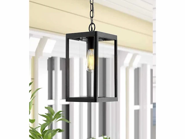 4 x venezia buiten hanglamp zwart - afbeelding 2 van  9