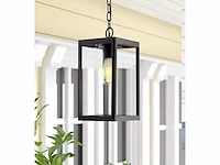 4 x venezia buiten hanglamp zwart - afbeelding 2 van  9