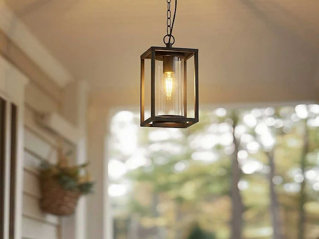 4 x venezia buiten hanglamp zwart - afbeelding 4 van  9