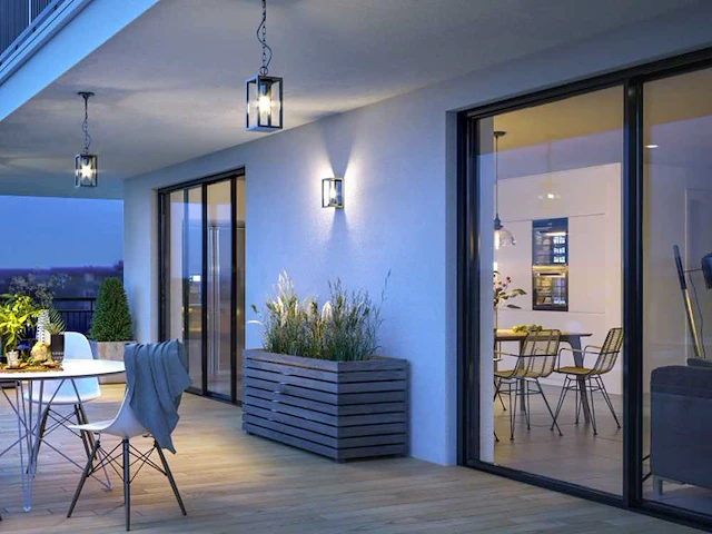 4 x venezia buiten hanglamp zwart - afbeelding 8 van  9
