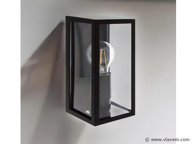 4 x venezia buiten wandlamp zwart - afbeelding 1 van  6