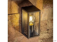 4 x venezia buiten wandlamp zwart - afbeelding 3 van  7