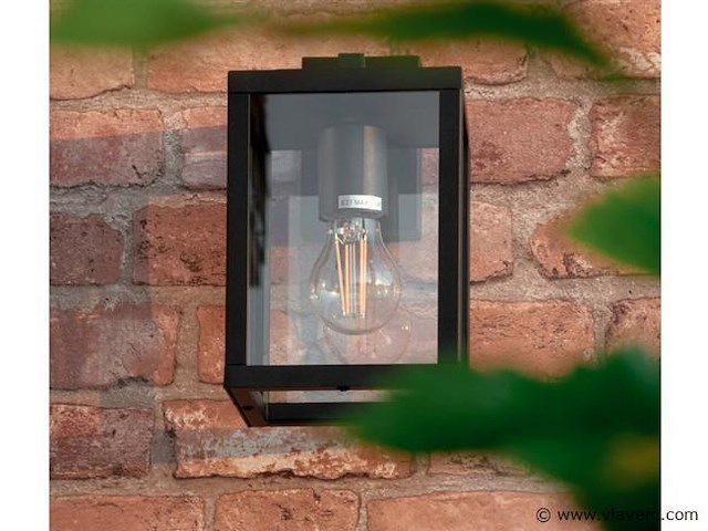 4 x veneziana buiten wandlamp zwart - afbeelding 4 van  7