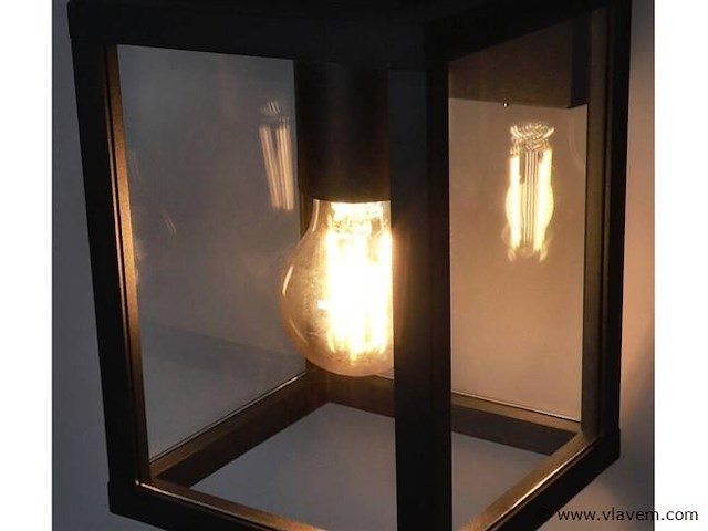 4 x veneziana buiten wandlamp zwart - afbeelding 6 van  7