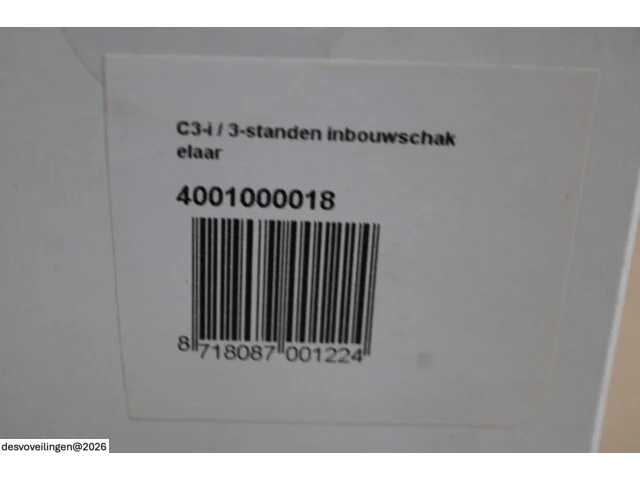 4 x ventilair c3-i / comair 3-standenschakelaar inbouw - afbeelding 3 van  4