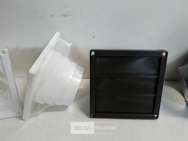 4 x verluchtingsrooster 16x16 cm met klepjes - afbeelding 3 van  3