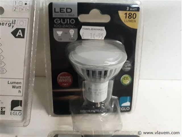 4 x vervanglamp spot gu10 3w - afbeelding 2 van  2