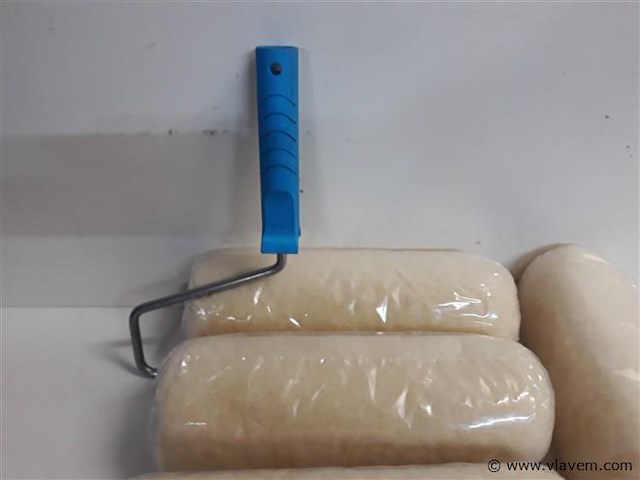 4 x vervangrol muur en plafondverf 24 cm + beugel - afbeelding 2 van  2