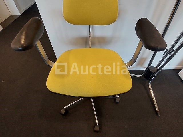 4 x vintage bureaustoelen fritz hansen kevi - design jörgen rasmussen - afbeelding 1 van  4