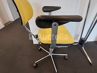 4 x vintage bureaustoelen fritz hansen kevi - design jörgen rasmussen - afbeelding 2 van  4