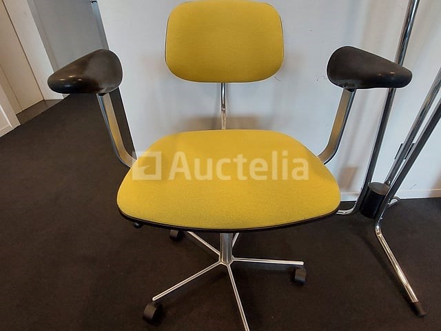 4 x vintage bureaustoelen fritz hansen kevi - design jörgen rasmussen - afbeelding 3 van  4