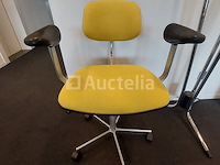 4 x vintage bureaustoelen fritz hansen kevi - design jörgen rasmussen - afbeelding 3 van  4