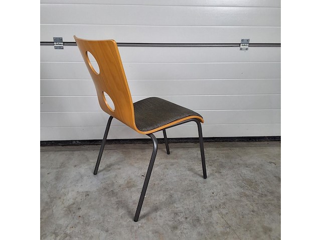 4 x vintage stoel drisag occhio van roel vandebeek voor drisag zonder armleuning - afbeelding 6 van  7