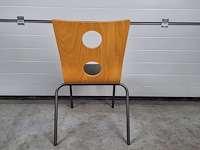 4 x vintage stoel drisag occhio van roel vandebeek voor drisag zonder armleuning - afbeelding 5 van  7