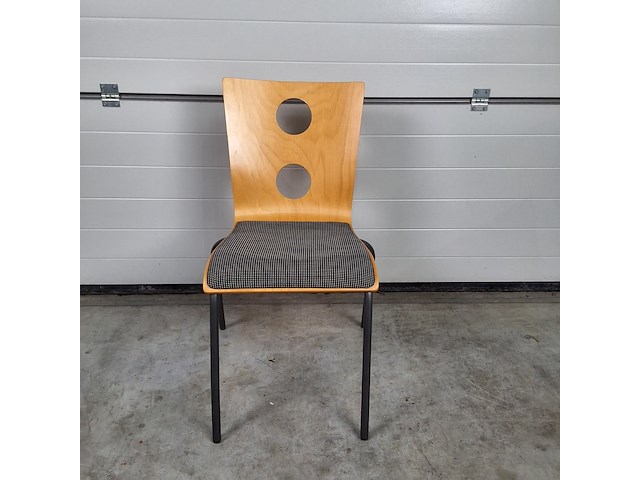 4 x vintage stoel drisag occhio van roel vandebeek voor drisag zonder armleuning - afbeelding 2 van  7