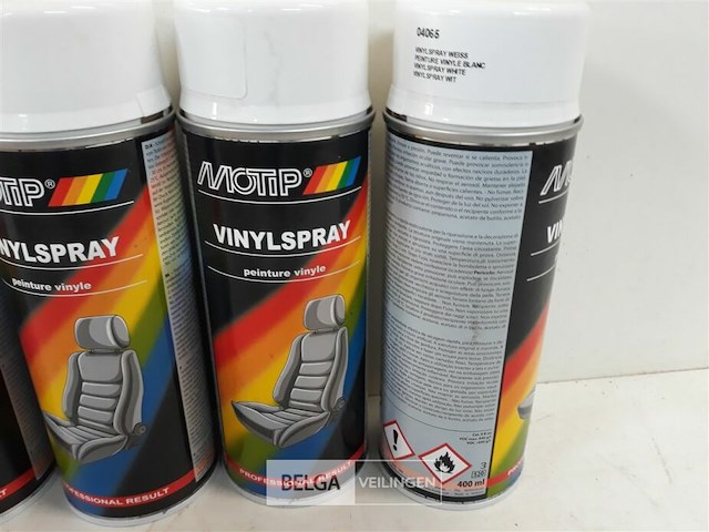 4 x vinylspray wit motip 400ml - afbeelding 3 van  3