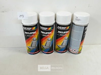 4 x vinylspray wit motip 400ml - afbeelding 2 van  3