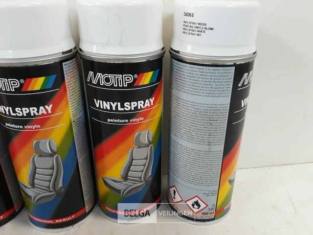 4 x vinylspray wit motip 400ml - afbeelding 3 van  3