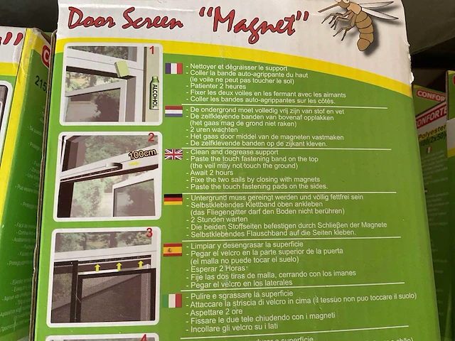 4 x vliegen gordijn voor deur - afbeelding 6 van  7