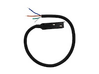 4 x voedingsconnector met kabel voor magnetische rail – 48v – zwart - afbeelding 2 van  3